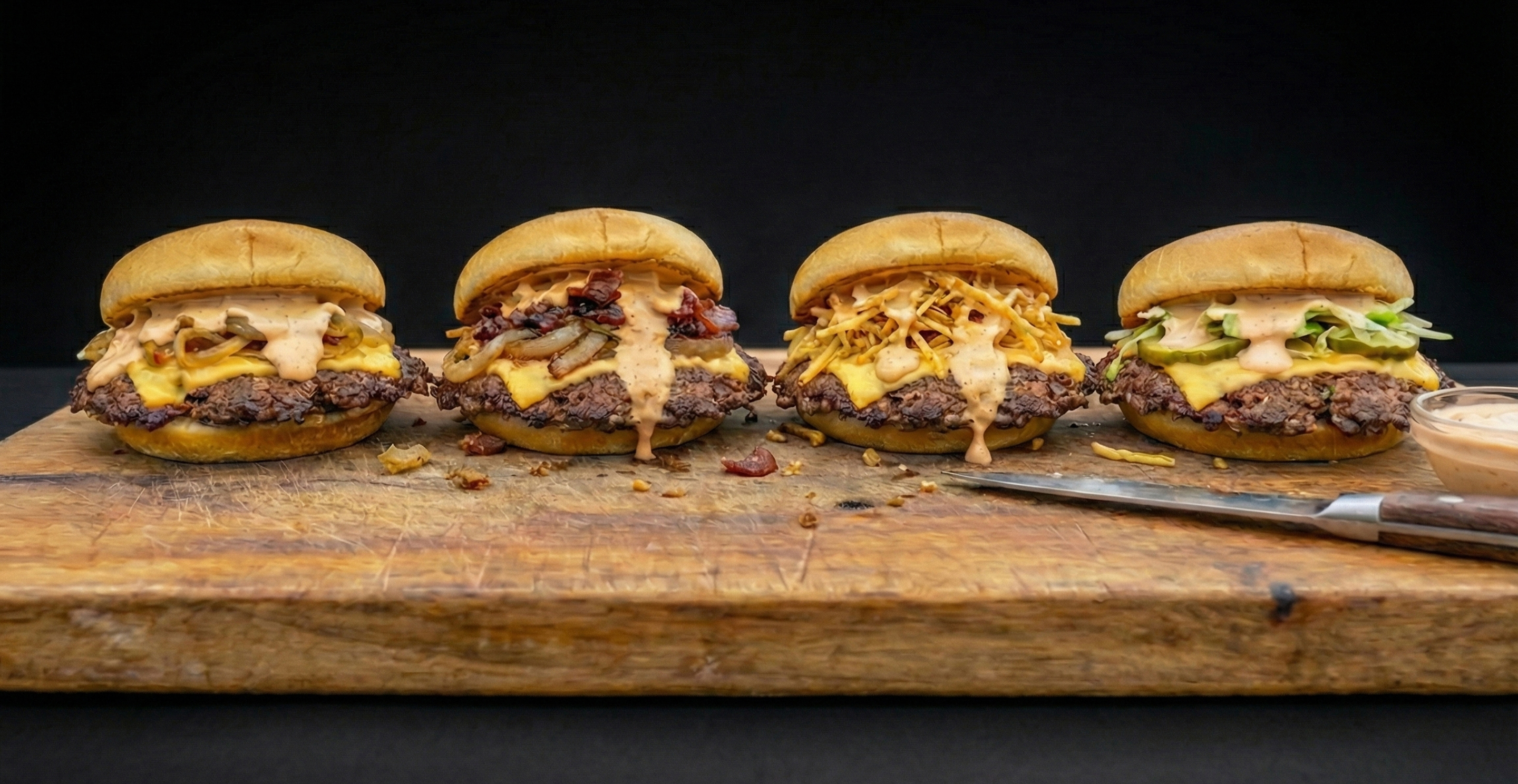 Smacked Burger Lineup